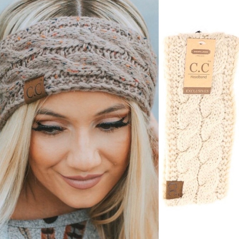 New Cable Knit CC head wrap.